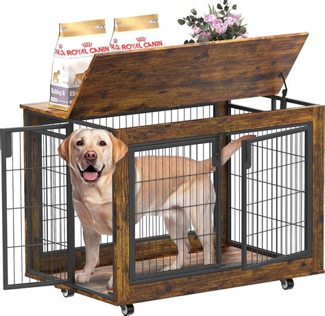 EasyCom Dog Crate Furniture, Extra Large Dog Kennel 